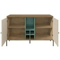 thumbnail image 4 of Joy 4-Bottle Wine Buffet Stand in Blue and Off White, 4 of 9