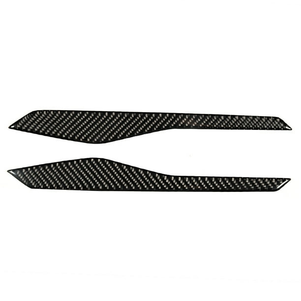 Cubierta del panel de la consola central, 2 piezas de fibra de carbono real Cubierta del panel de la consola central de fibra de carbono Cubierta de fibra de carbono Rendimiento confiable