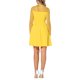 thumbnail image 4 of INSPIRE CHIC Vestido de Mujer de Malla con Corazón, Manga Larga Sheer, Estilo Gótico, Vestido de Cóctel Mini XS Amarillo, 4 of 6