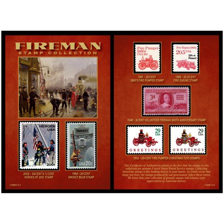 American Coin Treasures Fireman Stamp Collection