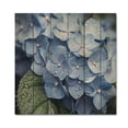 thumbnail image 3 of Designart "Blue Green Hydrangea Blooms Heaven Heavenly Hues" Floral Print on Natural Pine Wood, 3 of 5