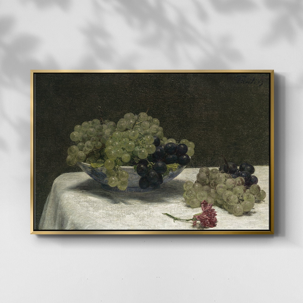 Vintage Botanical Print-LXXXIV By Wexford Home Framed in Gold Wood Gallery Wrapped Canvas 25 in. x 37 in.