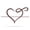 Penny Vein, variant on Personalized Infinity Heart Monogram – Custom Metal Wall Art, Romantic Home Décor, Wedding & Anniversary Gift, Made in USA (B-18x10)