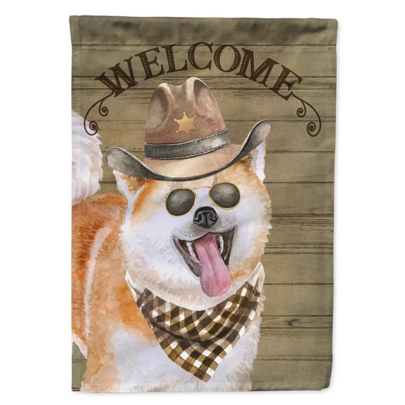 Carolines Treasures CK6275GF Akita Country Dog Flag Garden Size  Small multicolor