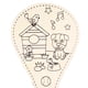 thumbnail image 3 of 2X de raqueta de DIY jardín de infantes Montessori juguetes artesanales para niños perro 2 piezas Colco juego de pádel, 3 of 4