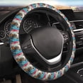 thumbnail image 3 of Lsque Whimsical Goat Artist Ultra Soft Car Steering Wheel Cover for Women, Standard 15 inch Size for Truck Van SUV Auto, 3 of 8