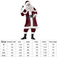 thumbnail image 4 of Disfraz de Papá Noel Disfraz navideño de Papá Noel, disfraz de Papá Noel retro de lujo (hombres 2XL), 4 of 8