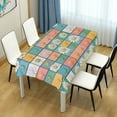 thumbnail image 4 of Yayeee Tablecloths 60" x 60" Rectangle Wrinkle Resistant Party Table Cover, Daisy Mosaic, 4 of 8