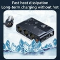 thumbnail image 5 of 12/24V Independent Switch 128W Car Cigarette Lighter Socket Splitter 7 Ports QC3.0 18W PD 30W Fast Charger High Power USB Charging Adapter For Phone GPS, Dash Cam, Vacuum Cleaner, Car Refrigerator, 5 of 12