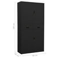 thumbnail image 5 of vidaXL Filing Cabinet Storage Metal Cabinet with Shelves for Office Steel, 5 of 28