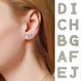 thumbnail image 2 of Pendientes Con Forma De Letra Y Circonita Cúbica Brillante Yashi Joyería Para Mujer, 2 of 4