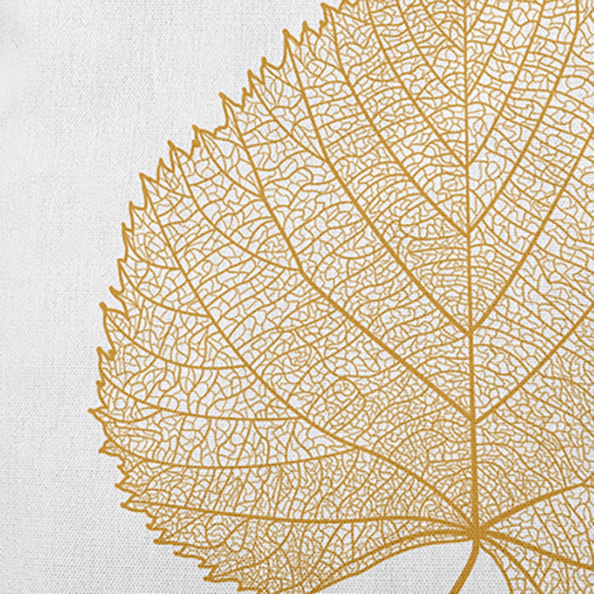 20" x 20" Simply Daisy Leaf Study Polyester Accent Pillow, Golden Mustard Qty 1