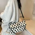 thumbnail image 4 of Bolsos de mano de diseñador de lujo de gran capacidad para mujer, novedad de 2024, bolsos cruzados de hombro suaves con cadena de moda, bolsos con lazo y lunares, bolsas para mujer, 4 of 5