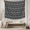 thumbnail image 5 of Geometric Tapestry for Bedroom Wall Hanging Tapestry, Modern Abstract Lines Texture Black Ceiling Backdrop Tapestries Poster Blanket Wall Decor for Teens Room Living Room Dorm 59" x 79", 5 of 8