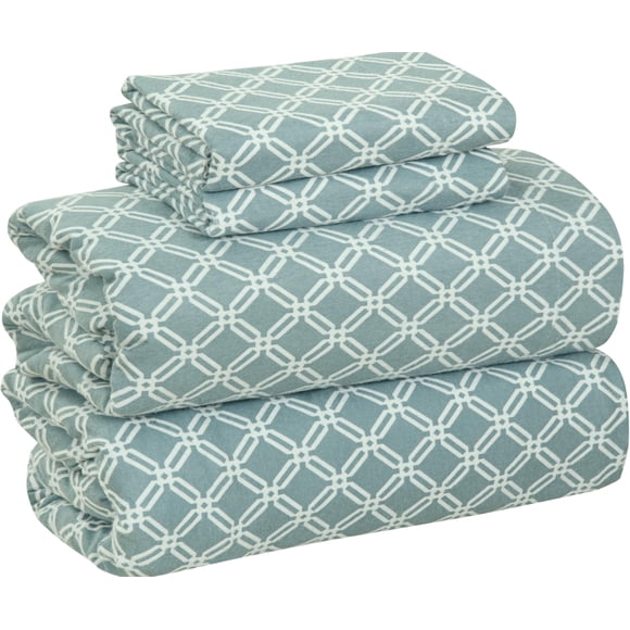 Juego de cama Bliss Casa Gossard de franela, 100% algodón, tamaño doble