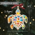 thumbnail image 3 of Beach Ornaments for Window Hanging,Sea Turtle Wooden Ornament Hanging Decor,Sea Turtle Gifts for Women,Beach Gifts,Turtle Coastal Car Accessories Interior Decoration,Sea Turtles Car Decor,1PC,4"x4.5", 3 of 8