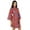 Red, variant on Bimba Women Floral Short Cotton Robe Bride Bridesmaid Getting Ready Wrap Coverup