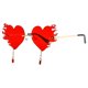 thumbnail image 2 of de corazón para hombres y mujeres, sin montura, UV400 para Summer Beach Rojo Baoblaze Gafas sin montura, 2 of 7