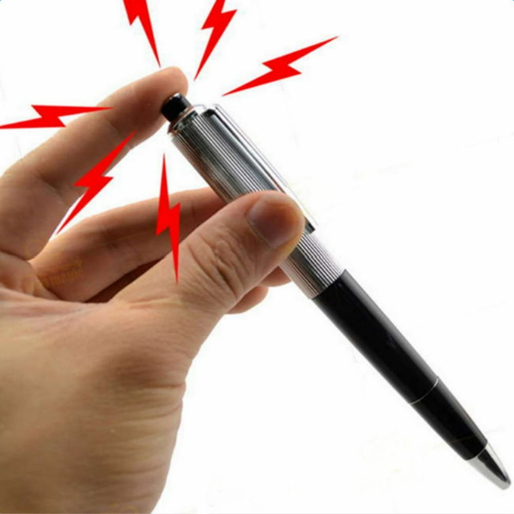 Shocking Electric Shock Novelty Metal Pen Prank Trick Joke Gag Funny