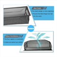 thumbnail image 3 of Floor Register Cover Trap, Floor Mesh Cover Screen for Home Filters 6-Packs(4X10 Inch 6-Pieces),6 x Vent Covers,Black, 3 of 6