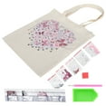 thumbnail image 1 of Painting Tote Bag,  Painting Bag Rhinestone Painting Bag Reusable DIY  Bag  For Going Out For Shopping For School For Home, 1 of 8