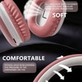 thumbnail image 5 of Bluetooth Headphones Over Ear, AKKHOO Active Noise Cancelling Wireless Headphones with 35Hrs Playtime, Deep Bass, 4 Noise Cancelling Mics, Low Latency for Travel Work Study Gaming, 5 of 10