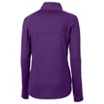 thumbnail image 3 of Women's Cutter & Buck Purple Colorado Rockies City Connect Adapt Eco Knit Recycled Half-Zip Pullover Top, 3 of 3