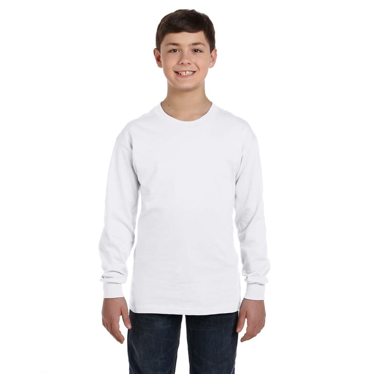Gildan Youth Heavy Cotton Long-Sleeve T-Shirt photo 1