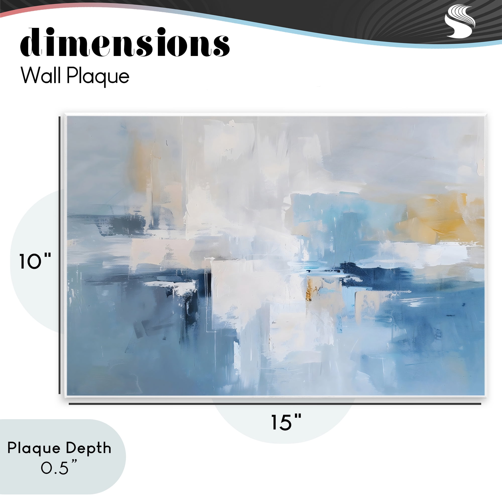 Stupell Industries Blue Sea Mist Horizon Wall Plaque Art, design by Creative Studio
