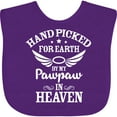 thumbnail image 3 of Inktastic Handpicked for Earth by My Pawpaw in Heaven with Angel Wings Boys or Girls Baby Bib, 3 of 4