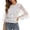 C-White287, variant on DHFJKG Boho Tops For Women Summer Lace Shirt Loose Fit Elastic Waist Top 3/4 Sleeve Loose Fit Bohemian Beach Cover Up T Shirts