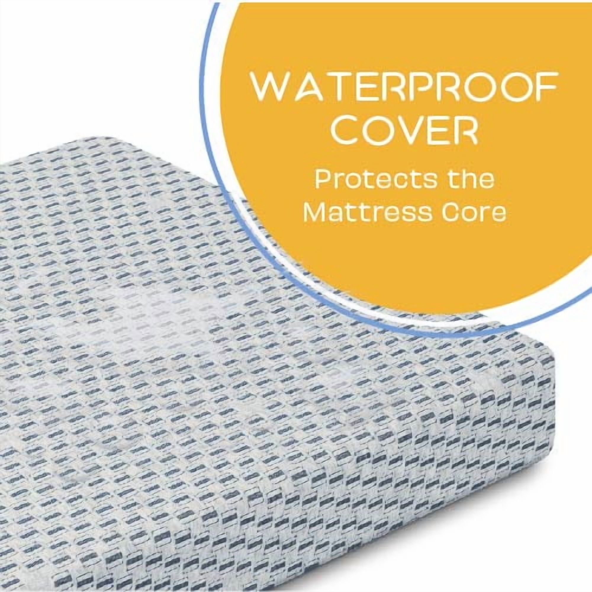 Simmons Kids Radiant Sky Dual Sided Baby Crib Mattress and Toddler Mattress, Waterproof, GREENGUARD Gold and CertiPUR-US Certified, Firm Plant-Based Foam, 5 Year Warranty, Made in USA