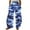 Blue, variant on Sexlip Womens Camo Print High Waist Multi Pocket Cargo Pants Durable Functional Outdoor Hiking Outfit Blue L
