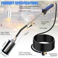 thumbnail image 4 of Propane Torch Weed Burner Kit,High Output with Storage Bag,Heavy Duty Self Igniter Blow Torch with Turbo Trigger and 10FT Hose,Flamethrower for Weeding,Roofing,Melting Ice(33')$$Garden &, 4 of 11