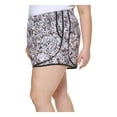 thumbnail image 3 of Calvin Klein Women's Printed Running Shorts Beige Size 3X, 3 of 3