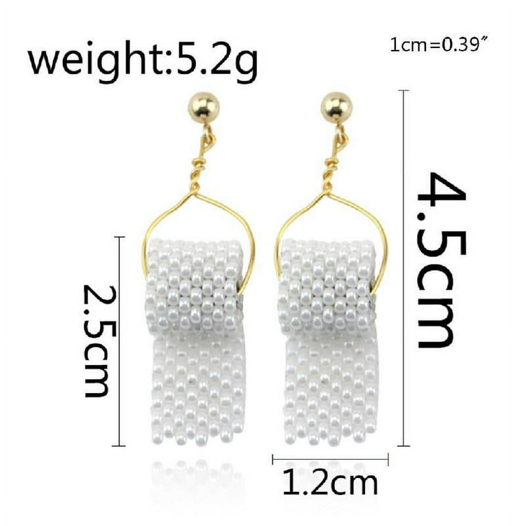 Toilet paper cheap pearl earrings
