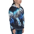 thumbnail image 5 of Kdxio Futuristic Blue Light White Tiger Pattern Kids Boys Girls Zip Up Hoodie 3D Printed Hooded Sweatshirt Hoody Coat with Pocket 7-12 Y-Medium, 5 of 6