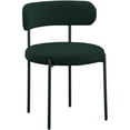 thumbnail image 3 of Maklaine Contemporary Green Finished Fabric Dining Chair, 3 of 7
