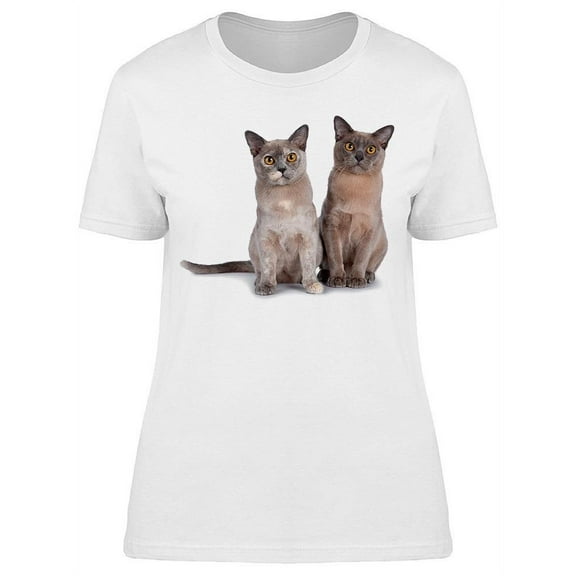 Two Standing Kitten T-Shirt Women -Image by Shutterstock, Female Medium