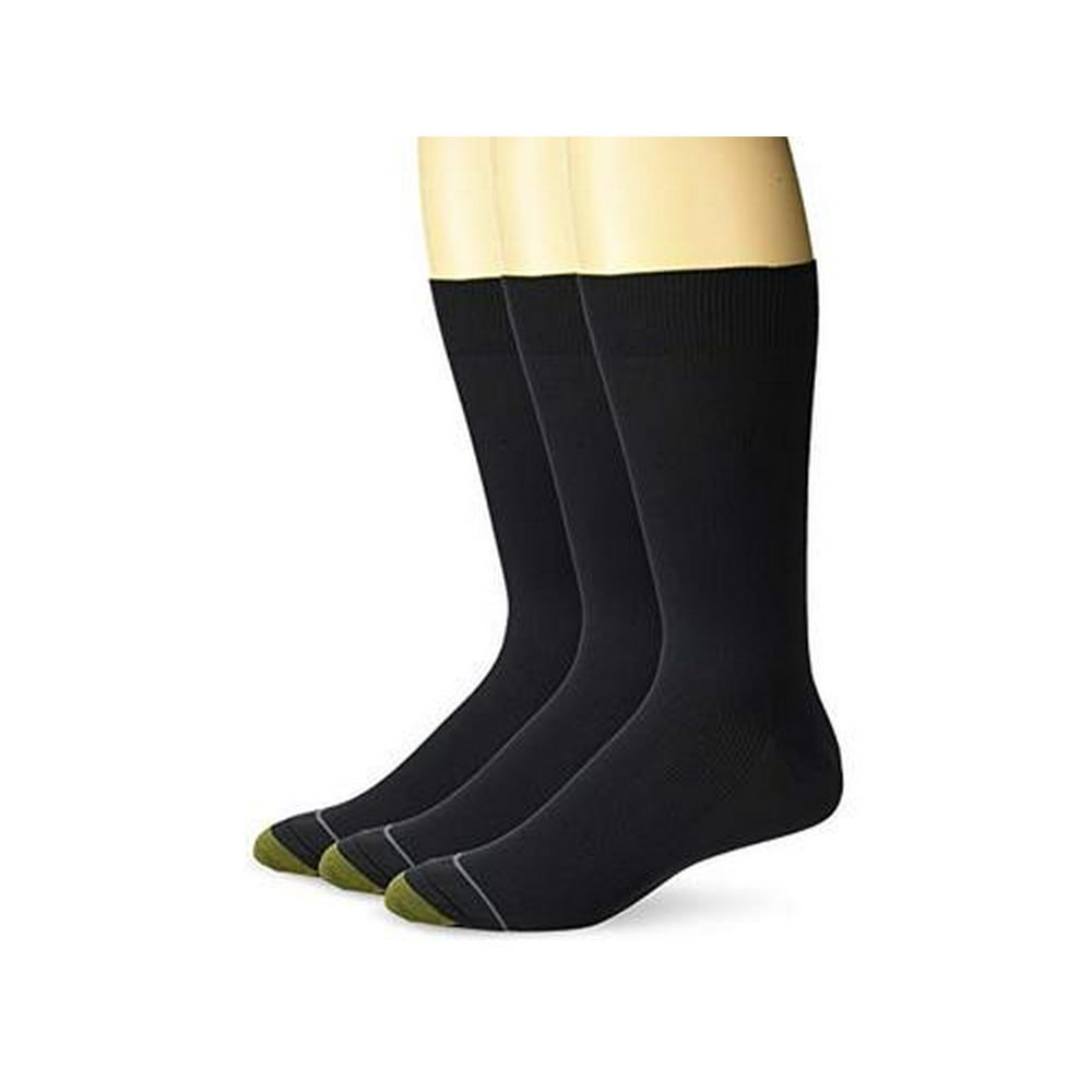 GOLDTOE Men's Gold Toe Dress Nylon Light Metropolitan Crew Sock