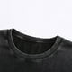thumbnail image 4 of Ceisia Men's Vintage Washed Solid Crew Neck Short Sleeve T-Shirt Casual Retro Top Black XXXL Gifts, 4 of 7