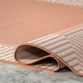 thumbnail image 3 of nuLOOM Asha Simple Border Indoor/Outdoor Coral 5' x 8' Casual Area Rug, 3 of 9