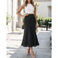 thumbnail image 2 of Long Skirts for Women Comfort Waist Floral A Line Skirts Summer Lightweight Wedding Guest Party Causal Skirts, XL, 2 of 8