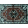 thumbnail image 1 of Ahgly Company Indoor Rectangle Persian Light Blue Traditional Area Rugs, 7' x 9', 1 of 4