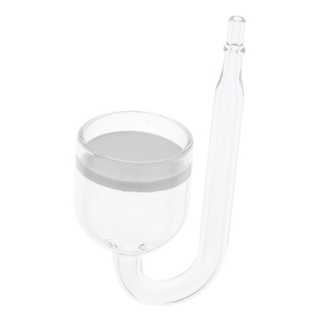 Difr de CO2 de con tubo de en forma de U para tanque Ronda de 20 galones Sunnimix Atomizador de CO2 para acuarios