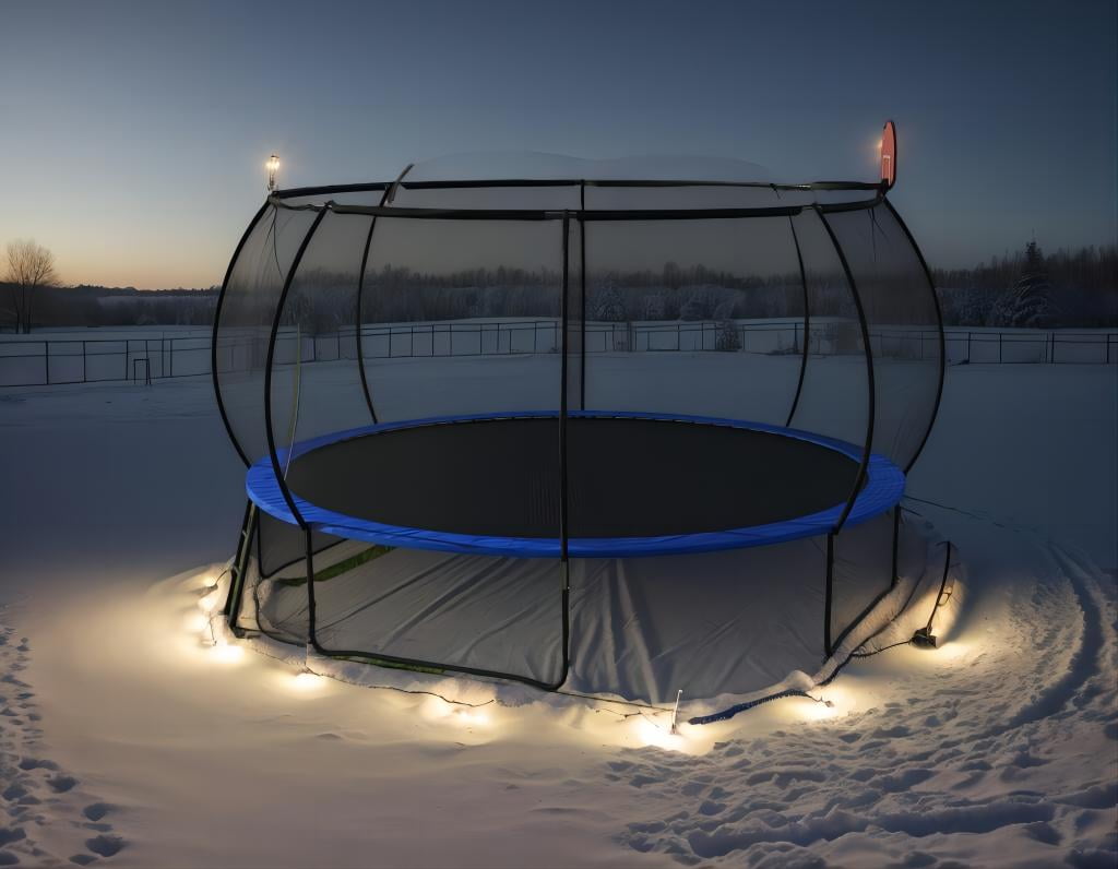 16FT Outdoor Trampoline for Kids and Adults, Pumpkin Trampolines with Curved Poles,Heavy Duty Trampoline Anti-Rust Coating ASTM Approval