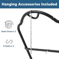thumbnail image 6 of SUNCREAT Universal Steel Hammock Stand Only, Heavy Duty Hammock Stand, Fits 2 Person Hammock 9 to 14 Feet Long, 475-Pound Capacity, Patent Pending, Black, 6 of 8