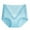 Light Blue, variant on Luxalzxs High Waisted Underwear for Women Tummy Control Plus Size Jacquard Rose Panties Comfortable Cotton Seamless Underwear Women's Briefs