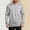Gray, variant on KeShDi Thumb Hole Athletic Shirts for Men Crew Neck Long Sleeve Base Layer Running Top Soft Casual Brown L