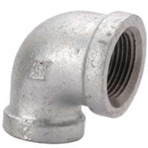 Worldwide Sourcing Pipe Elbow 90 Deg 1-1/2 In Threaded Malleable Iron